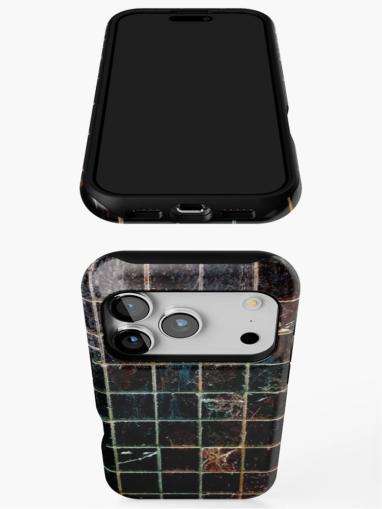 Thumbnail 3 of 4, iPhone Case, Abstract Rustic Tiles designed and sold by kayodeDesign.