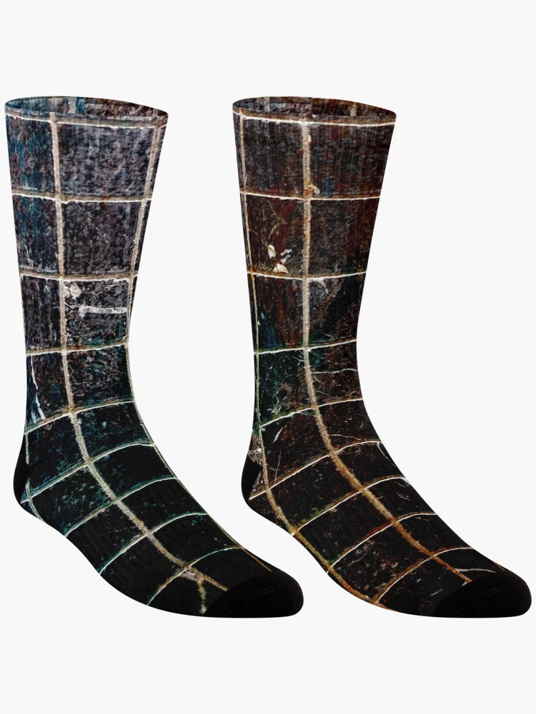 Thumbnail 3 of 5, Socks, Abstract Rustic Tiles designed and sold by kayodeDesign.
