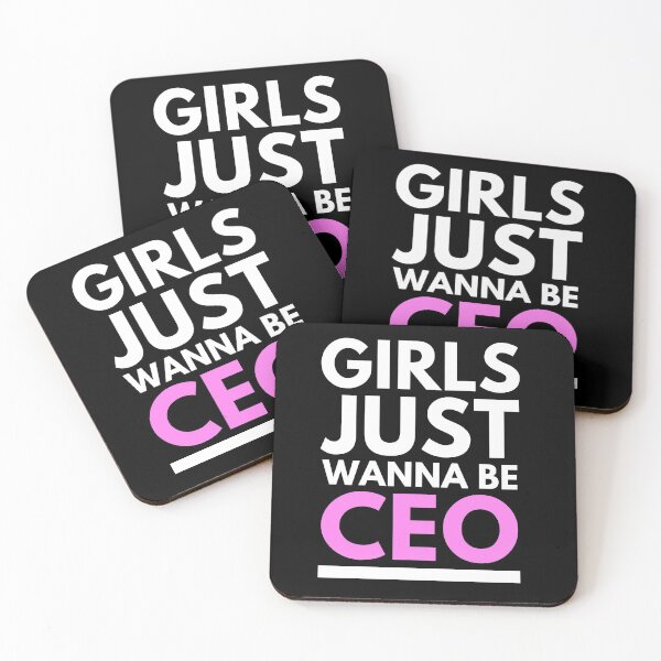 Item preview, Girls Just Wanna Be CEO - Typography Design designed and sold by Valuential.