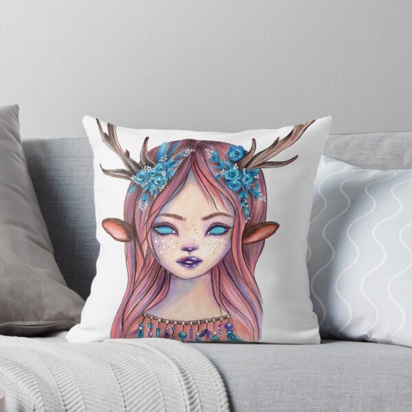Item preview, Forest guardian! Fantasy art deer lady designed and sold by Akatamakata.