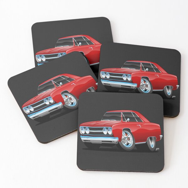 Item preview, Muscle Car Red Hot Classic Muscle Car Coupe Cartoon designed and sold by jackatees.