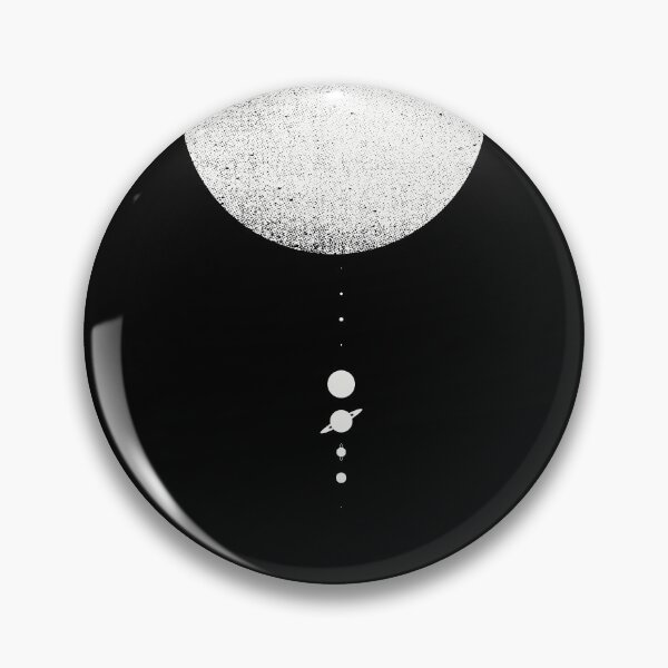 Item preview, Minimal Solar System | White Ink Edition designed and sold by geekchic tees.