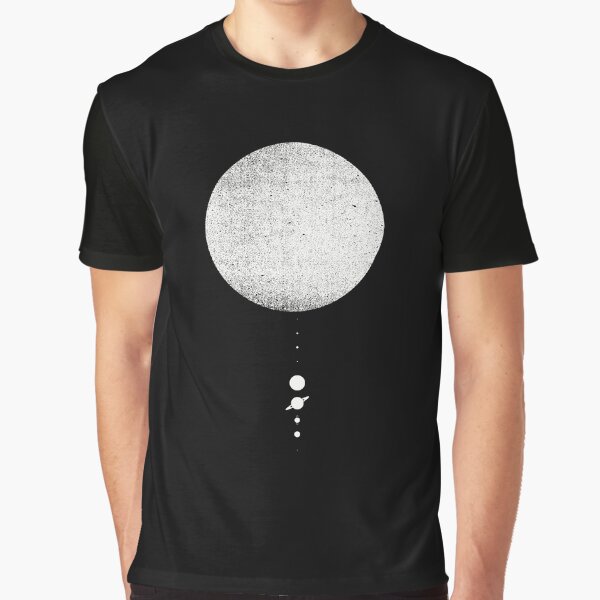 Item preview, Minimal Solar System | White Ink Edition designed and sold by geekchic tees.
