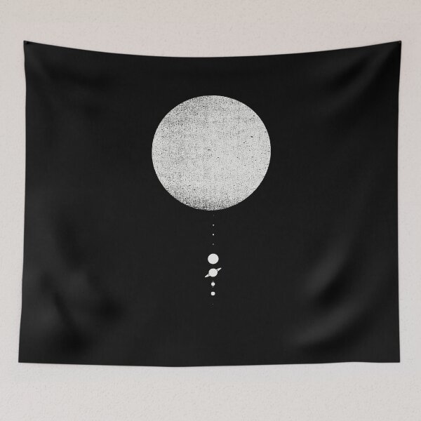 Item preview, Minimal Solar System | White Ink Edition designed and sold by geekchic tees.