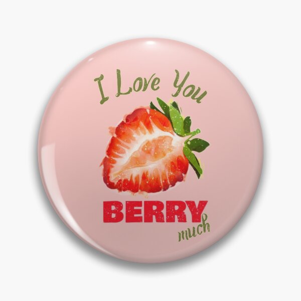 Item preview, Strawberry Valentine Food Pun designed and sold by Life Is Beautiful.