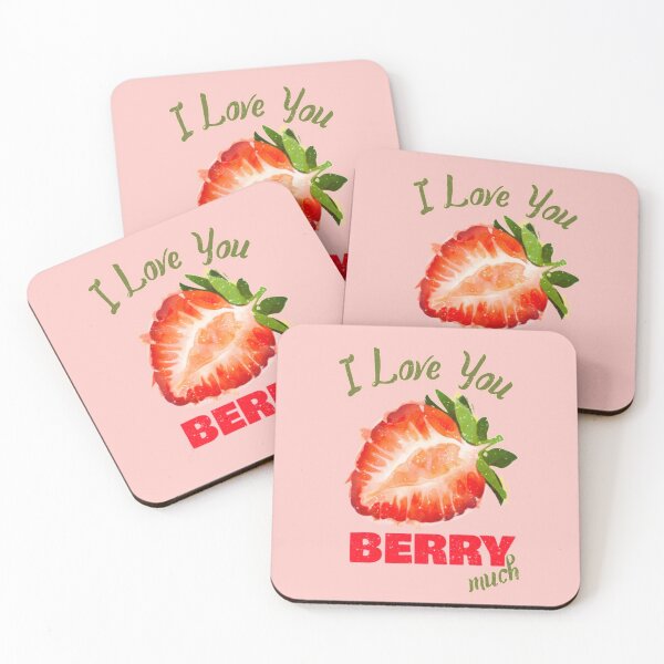 Item preview, Strawberry Valentine Food Pun designed and sold by Life Is Beautiful.