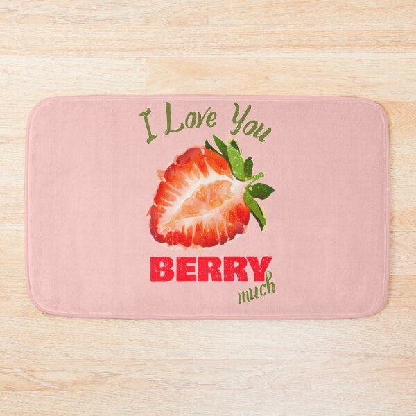 Item preview, Strawberry Valentine Food Pun designed and sold by Life Is Beautiful.