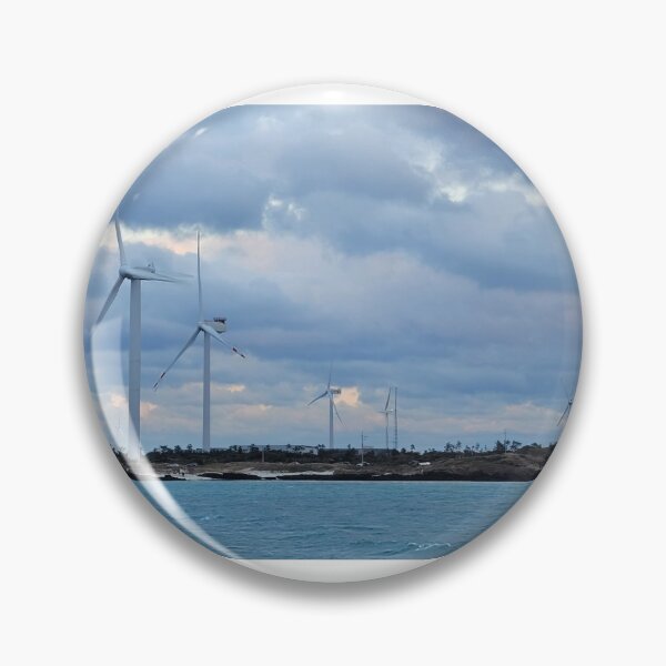 Item preview,  Sunset and windmill on jeju sea,  korea. designed and sold by human8891.
