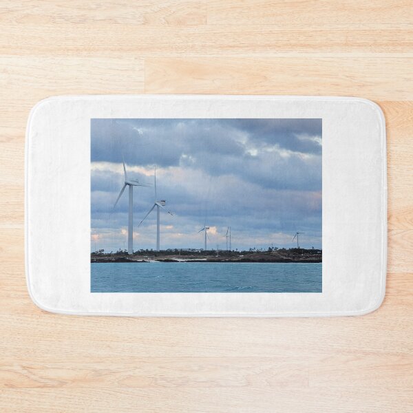Item preview,  Sunset and windmill on jeju sea,  korea. designed and sold by human8891.
