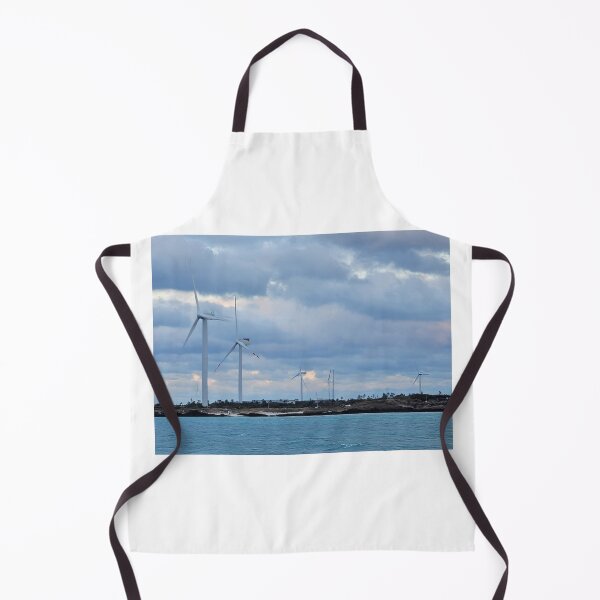 Item preview, Sunset and windmill on jeju sea, korea. designed and sold by human8891.