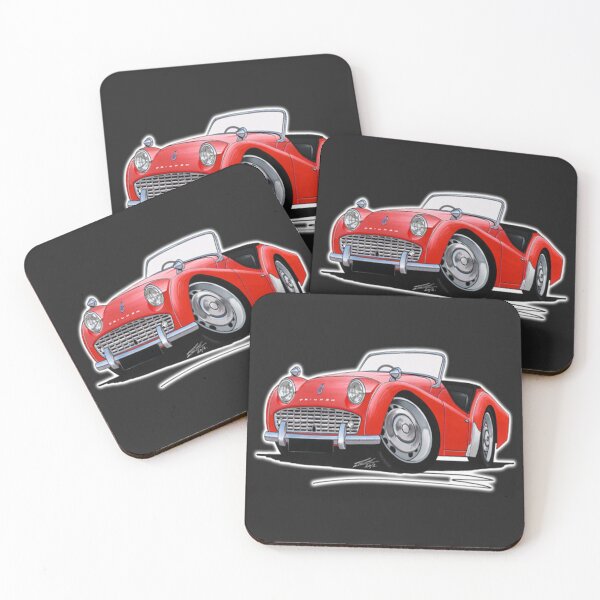 Item preview, Triumph Car Triumph TR3A Red designed and sold by jackatees.