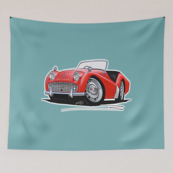 Item preview, Triumph Car Triumph TR3A Red designed and sold by jackatees.
