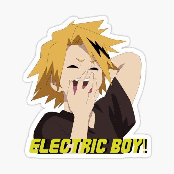 Denki Kaminari Sticker For Sale By Kura Redbubble