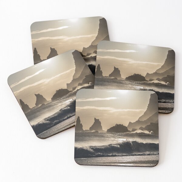 Item preview, Sunset over the Reynisdrangar Seastacks designed and sold by Flottmynd.