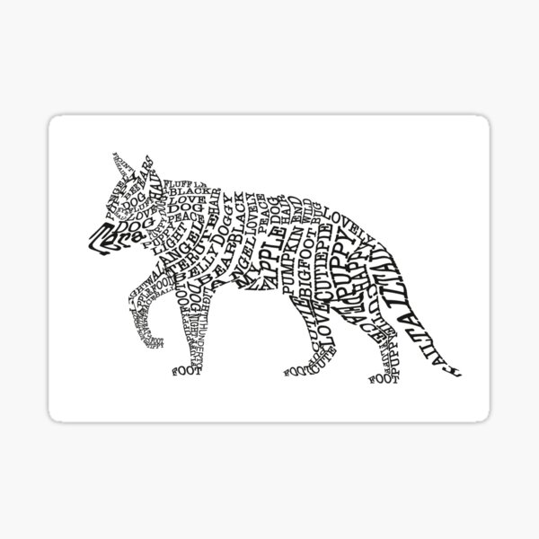 dog-word-art-sticker-for-sale-by-kristesa-redbubble