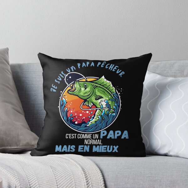 Aperçu de l'œuvre Je suis un papa pêcheur c'est comme un papa normal mais en mieux créée et vendue par TeeJfm.