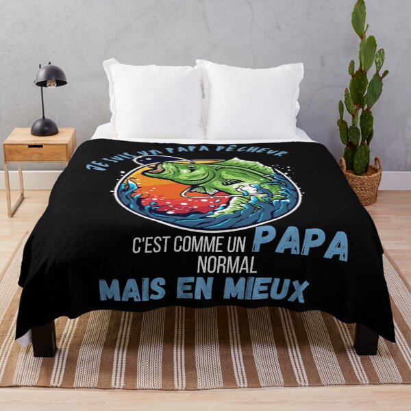 Aperçu de l'œuvre Je suis un papa pêcheur c'est comme un papa normal mais en mieux créée et vendue par TeeJfm.