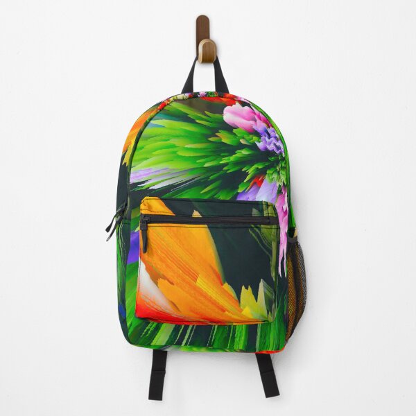 Item preview, colorful glitch abstract flower designed and sold by haroulita.