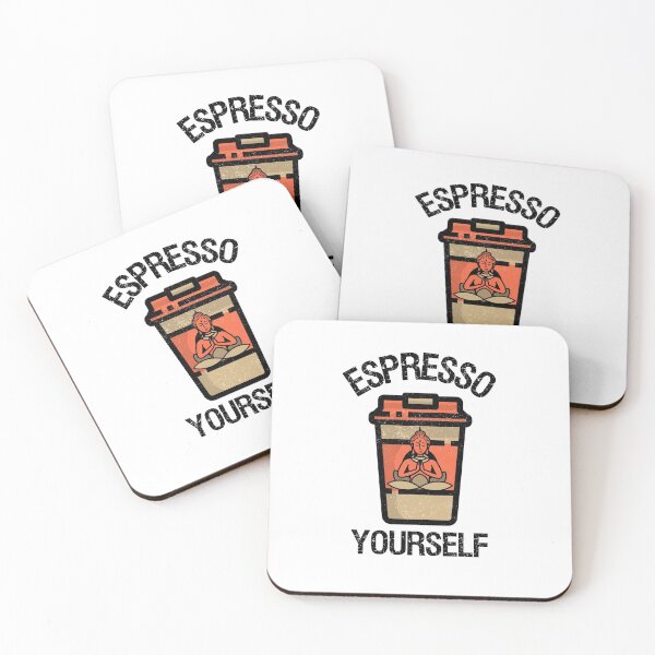 Item preview, Espresso Yourself | Meditating Buddha Funny Pun for Express Yourself  designed and sold by InkItStudio.