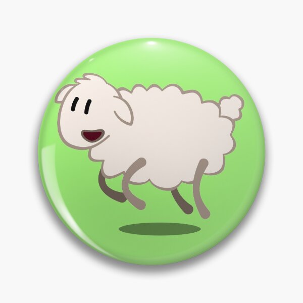 Item preview, Happy Cartoon Lamb Jumping designed and sold by MumuMundo.