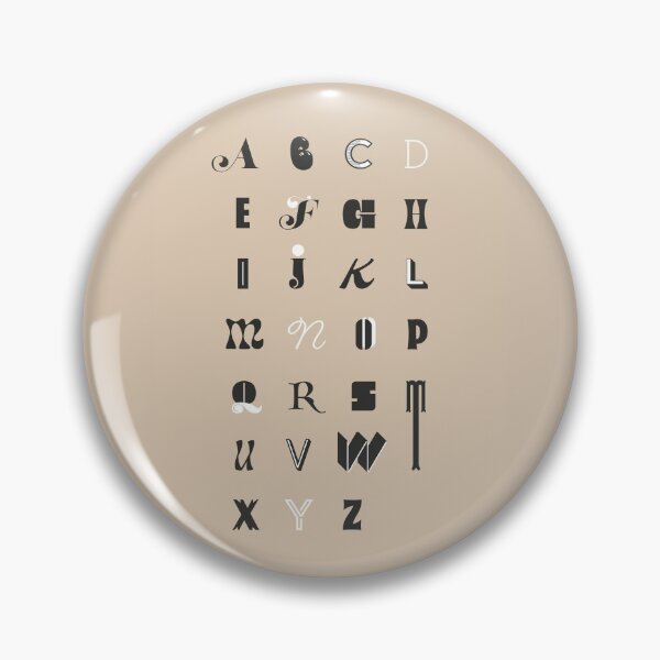 Item preview, Beige Alphabet designed and sold by EllinorPrints.