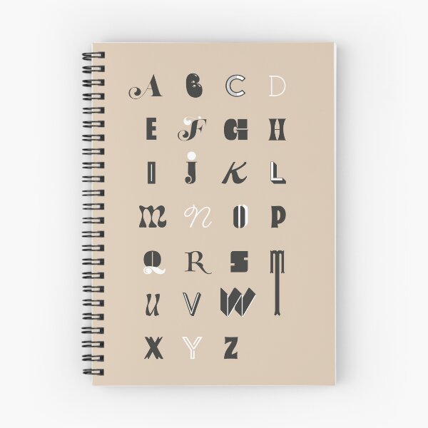 Item preview, Beige Alphabet designed and sold by EllinorPrints.