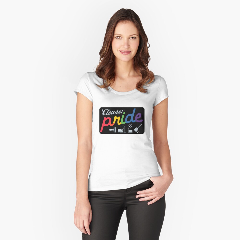 Item preview, Fitted Scoop T-Shirt designed and sold by SavvyCleaner.
