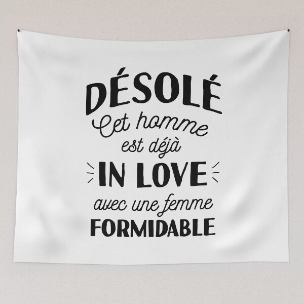 Aperçu de l'œuvre femme formidable humour couple créée et vendue par Catcrea.