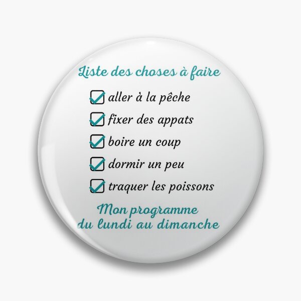 Aperçu de l'œuvre Choses à faire aller à la pêche créée et vendue par TeeJfm.