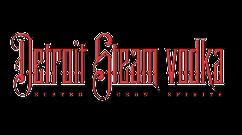 Detroit Steam Vodka Logo by RUSTED CROW SPIRITS