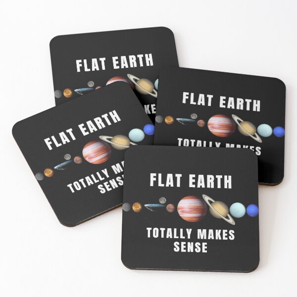 Item preview, Flat Earth: Total Makes Sense designed and sold by Nerdfudesigns.