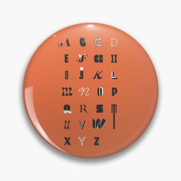 Item preview, Orange Alphabet designed and sold by EllinorPrints.