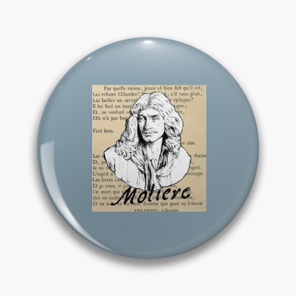 Item preview,  Molière, portrait, signature, designed and sold by voicivoila.