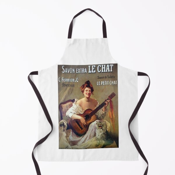 Item preview, Le Savon, Restored French Soap poster, Guitar Musician with Cat designed and sold by JonDelorme.
