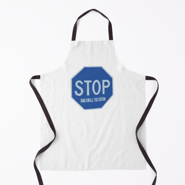 Item preview, Dark Blue STOP and Smell the Ocean designed and sold by ArtbyPo1.