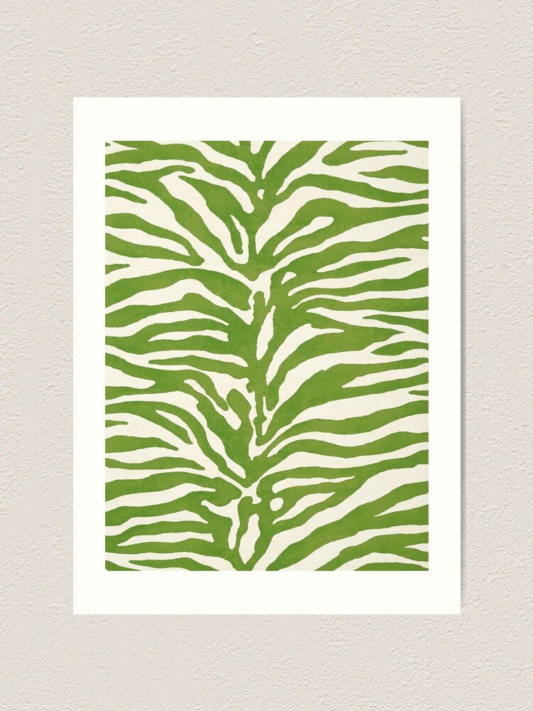 green zebra print