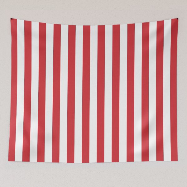 Item preview, Small RED and WHITE Vertical STRIPES designed and sold by RachelMacht.