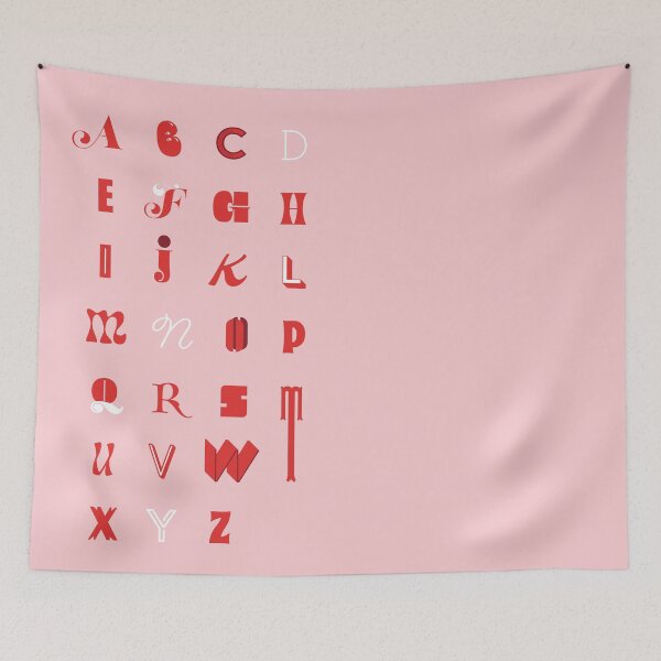 Item preview, Pink Alphabet designed and sold by EllinorPrints.