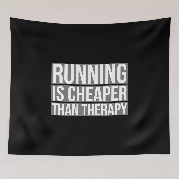 Item preview, Running Is Cheaper Than Therapy designed and sold by evokearo.