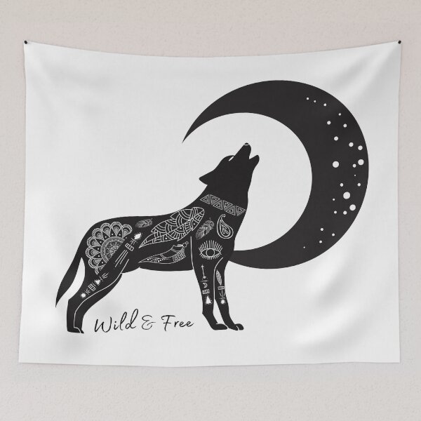 Item preview, Boho wolf wild and free designed and sold by Rainces.