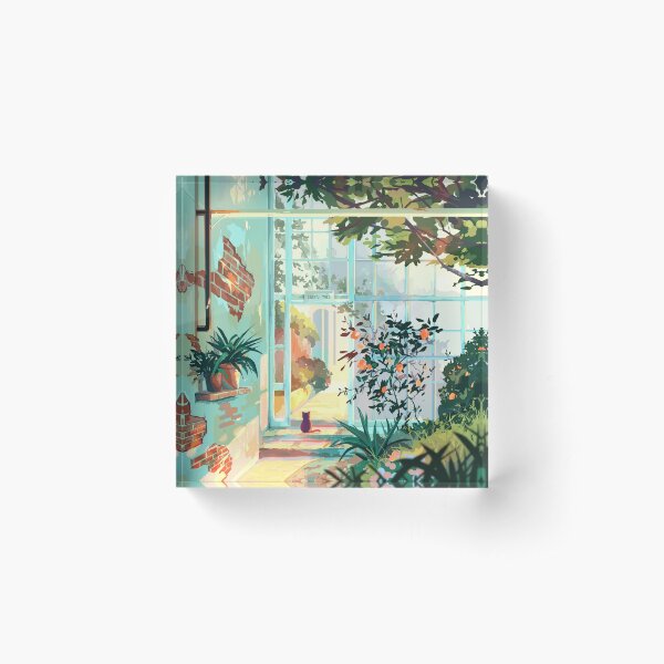 Green House Acrylic Block