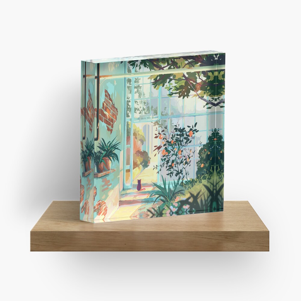 Green House Acrylic Block