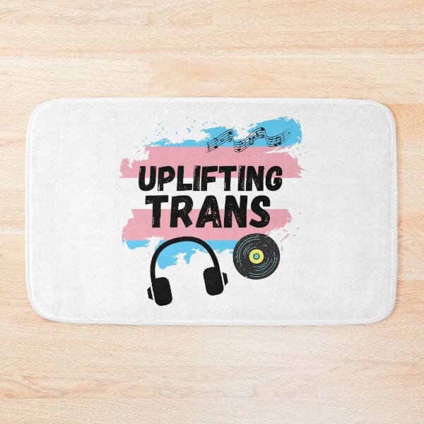 Item preview, Uplifting Trance Trans Flag Edition for LGBTQ+ Music Lovers designed and sold by Nathalie Aynié.