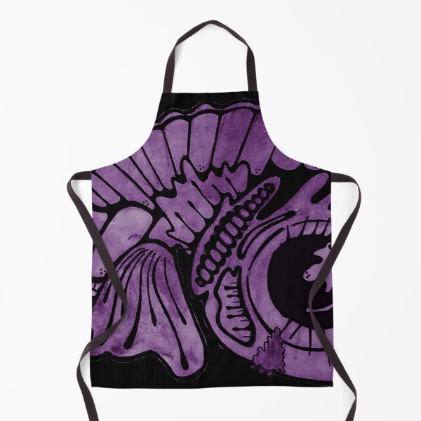 Item preview, Purple Tie Dyed Stained Pop Art Psychodelic Bubble Fish designed and sold by iamstevivaughn.
