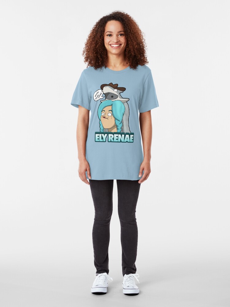 Alternate view of Howdy! It's Ely Renae! Slim Fit T-Shirt