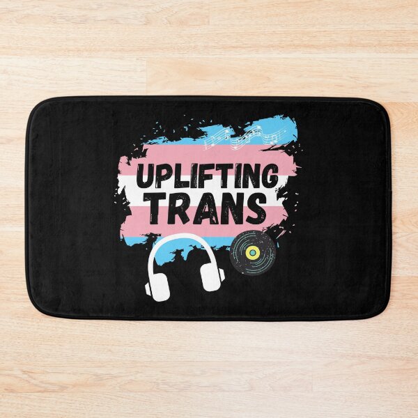 Item preview, Uplifting Trance Trans Flag Edition for LGBTQ+ Music Lovers designed and sold by Nathalie Aynié.