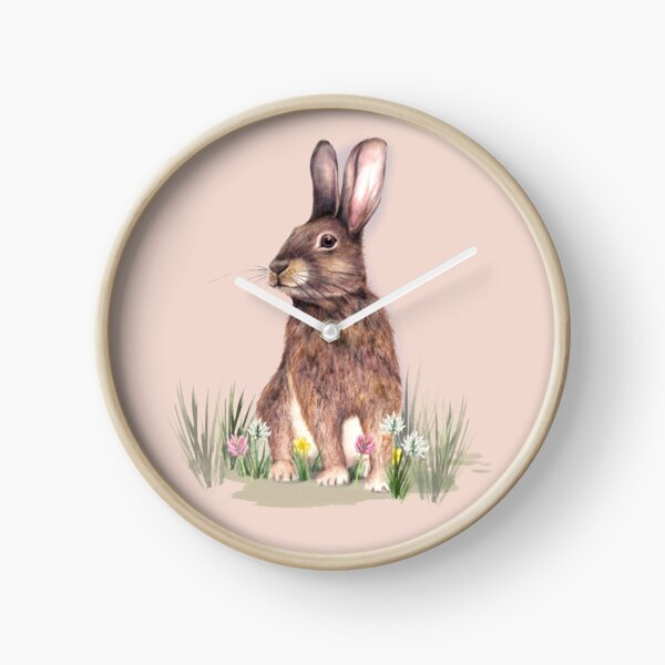 I love Rabbits Clock
