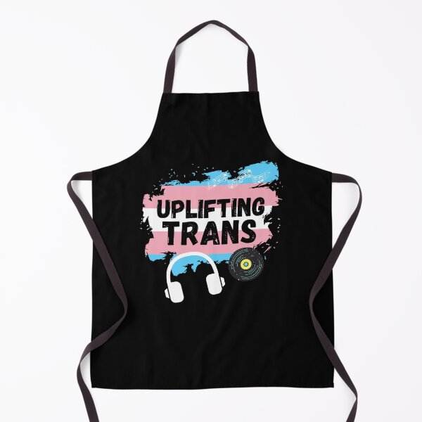 Item preview, Uplifting Trance Trans Flag Edition for LGBTQ+ Music Lovers designed and sold by Nathalie Aynié.
