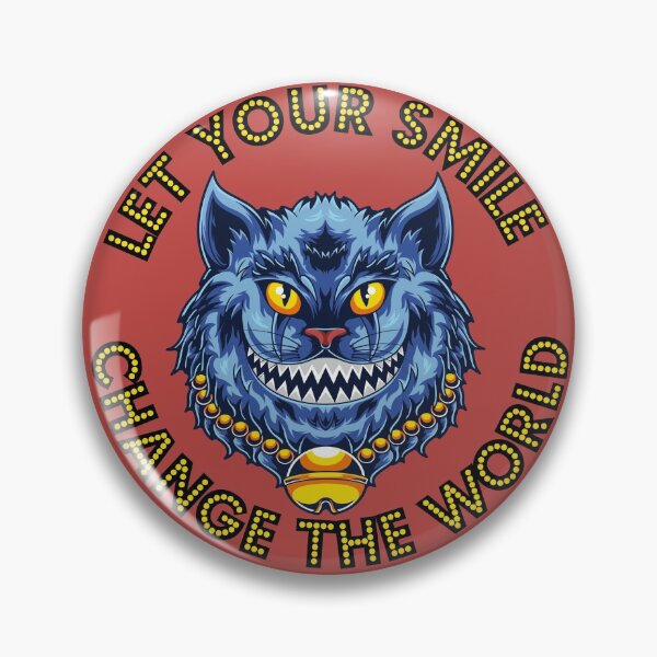 Item preview, Let Your Smile Change The World - Cheeky Cheshire Bling Cat designed and sold by NoMatterLab.