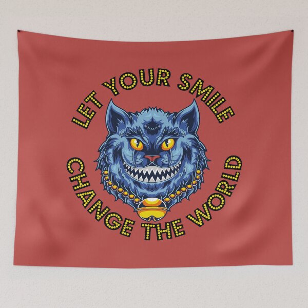 Item preview, Let Your Smile Change The World - Cheeky Cheshire Bling Cat designed and sold by NoMatterLab.